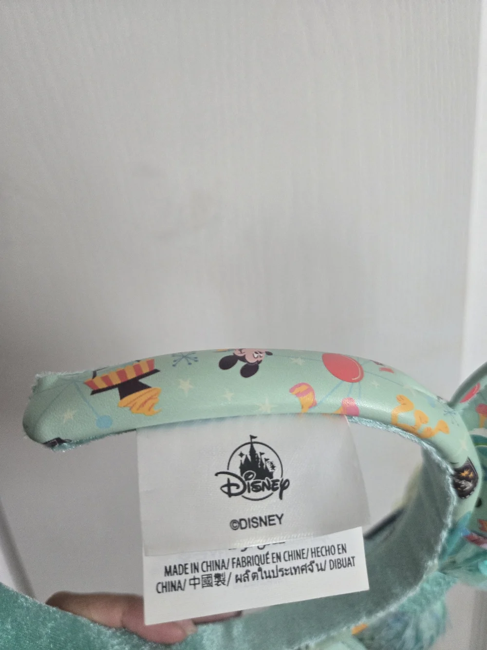 Disney Mint Sequin Minnie Ears Headband